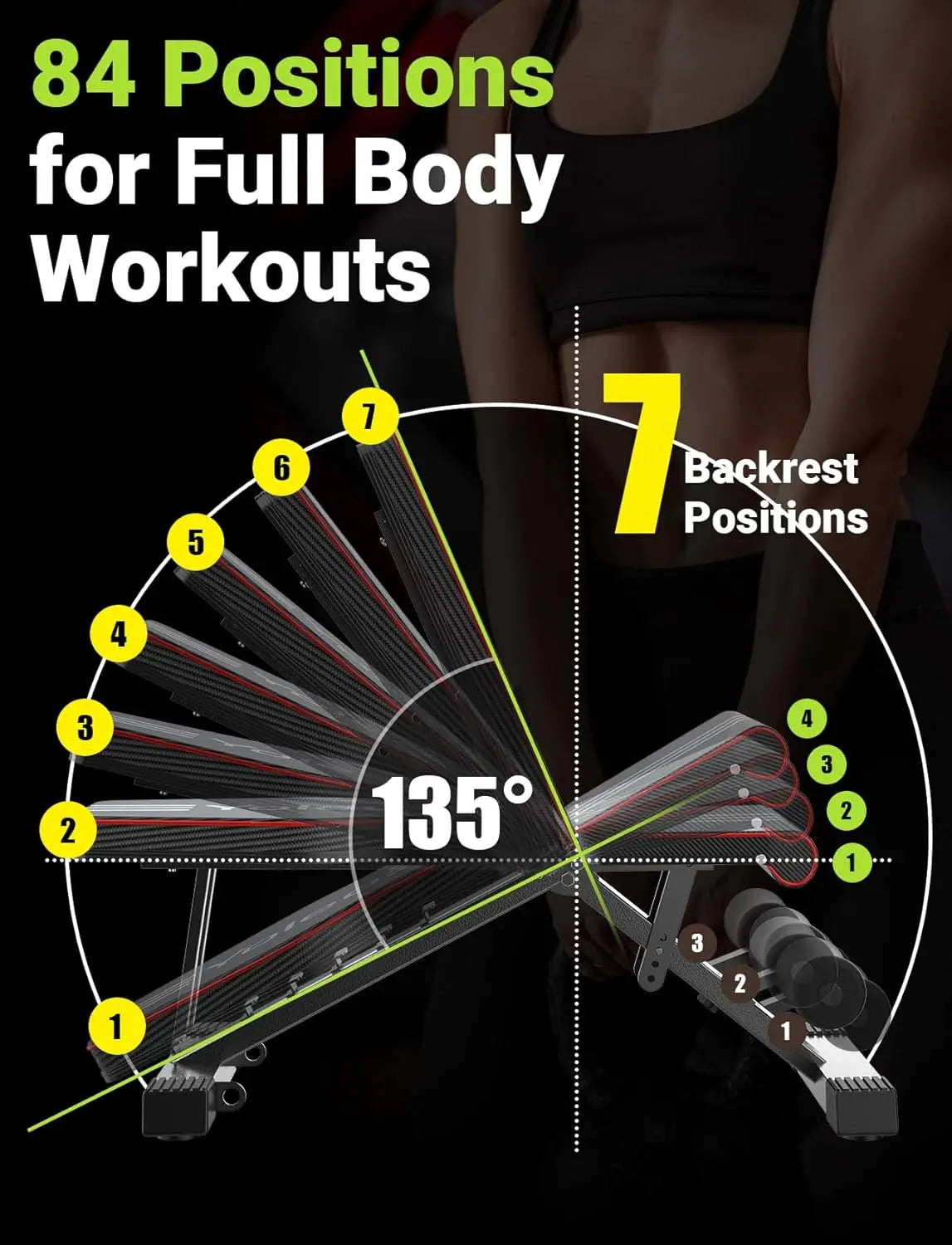 Exercise bench, Fitness, equipment, bodybuilding benches, Press Bench of Home Gym Strength Training