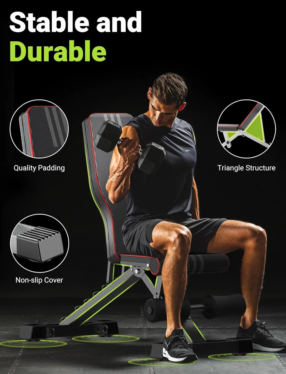 Exercise bench, Fitness, equipment, bodybuilding benches, Press Bench of Home Gym Strength Training