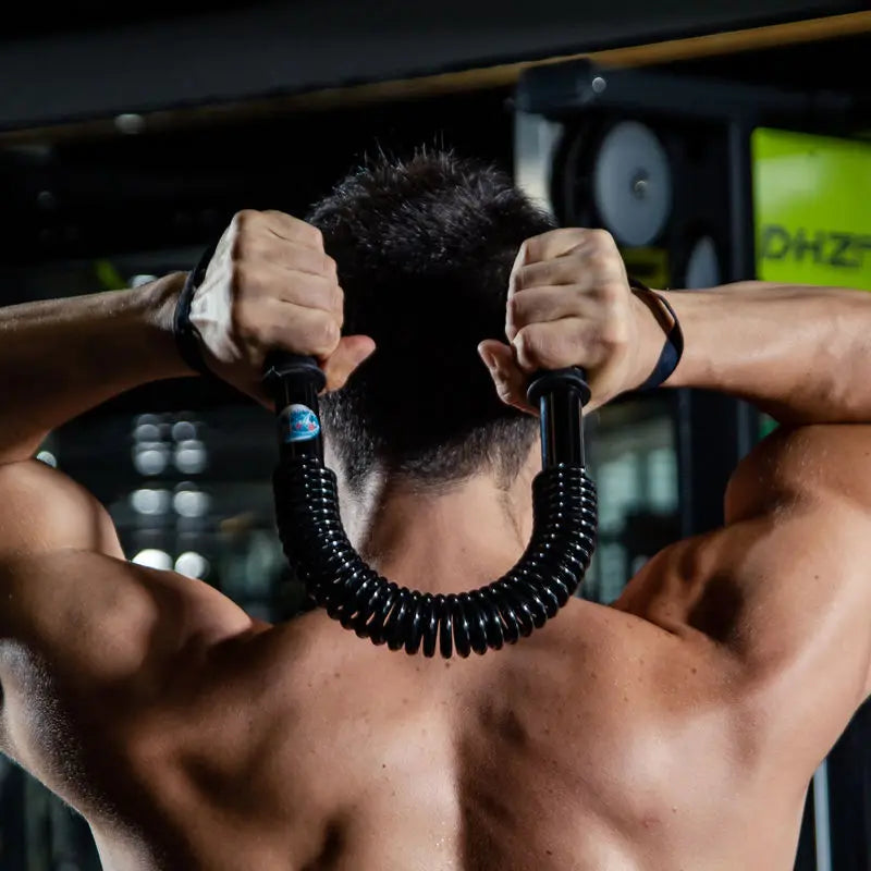 Power Twister Spring Resistance Bar Strength Training Arm Chest abdomen Muscle Exercise Bodybuilding Home Gym Workout Equipment